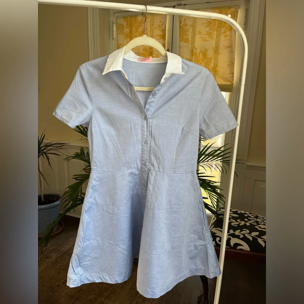 Collared Button-Down Dress - Picture 1 of 7